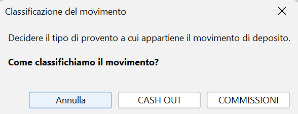 Tipi di movimento in uscita